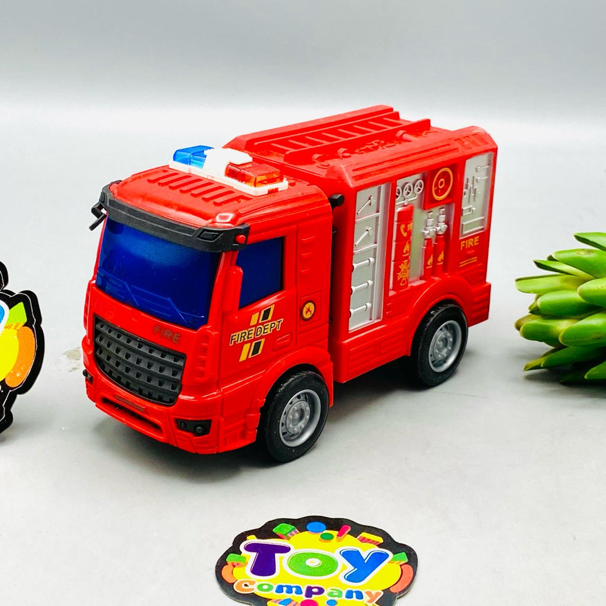4Pcs Kids Fire Themed Vehicles