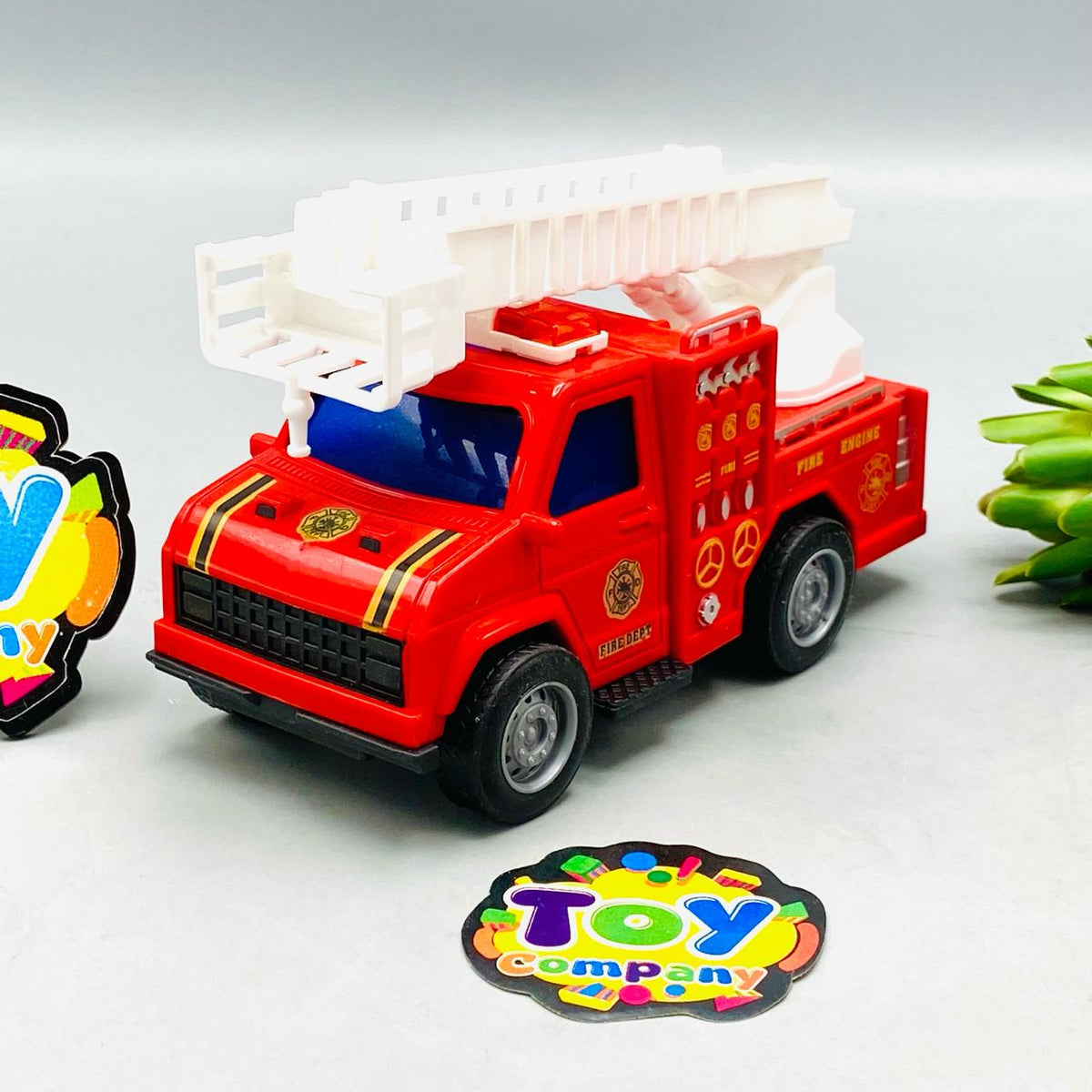 4Pcs Kids Fire Themed Vehicles