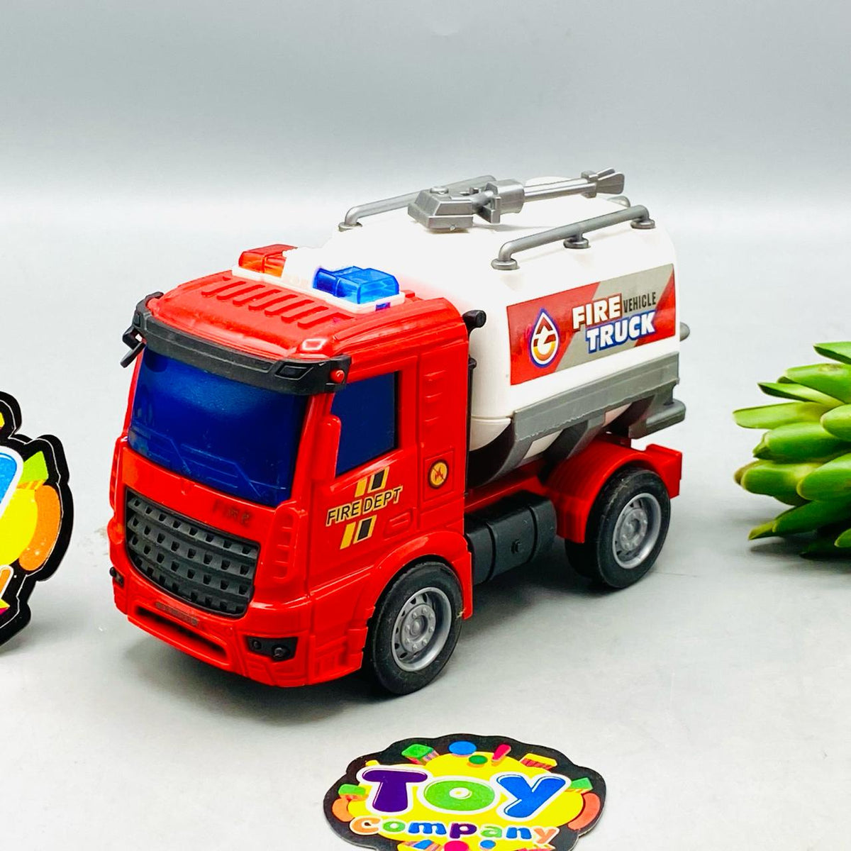 4Pcs Kids Fire Themed Vehicles