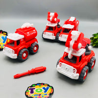 4Pcs DIY Fire Fighting Screw Vehicles