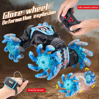 Thumbnail for 2 in 1 Deformation Explosion Glare Wheels Stunt Car