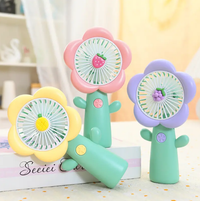 Rechargeable Mini Flower Themed Cooling Fan