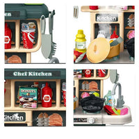 Thumbnail for 64Pcs Kids Pretend Chef Kitchen Set