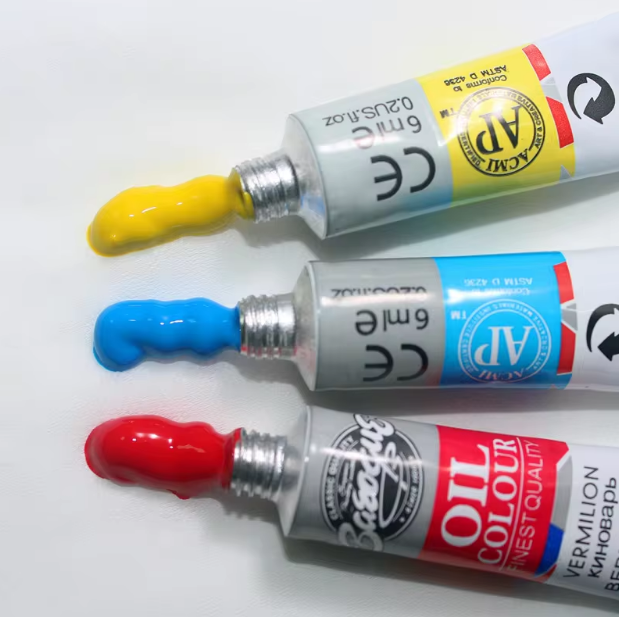 12Pcs Oil Color Paint Set With Artist Brush