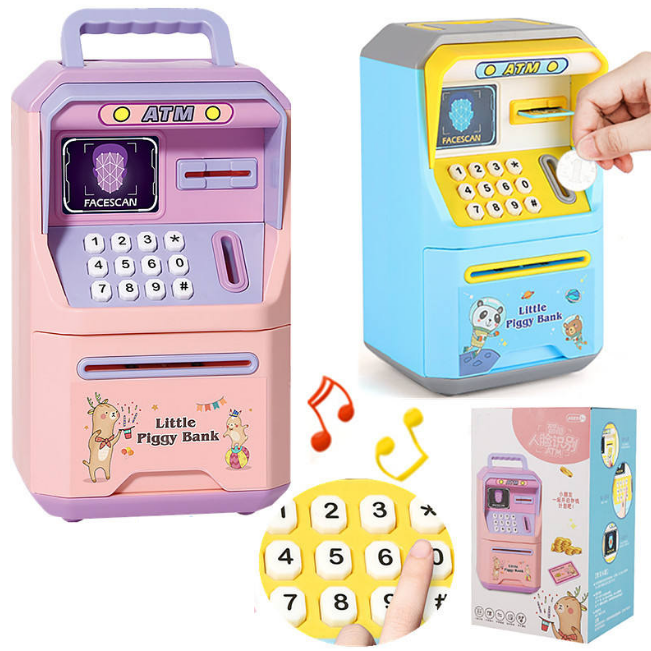 Kids Face Recognition Money Saving ATM Machine