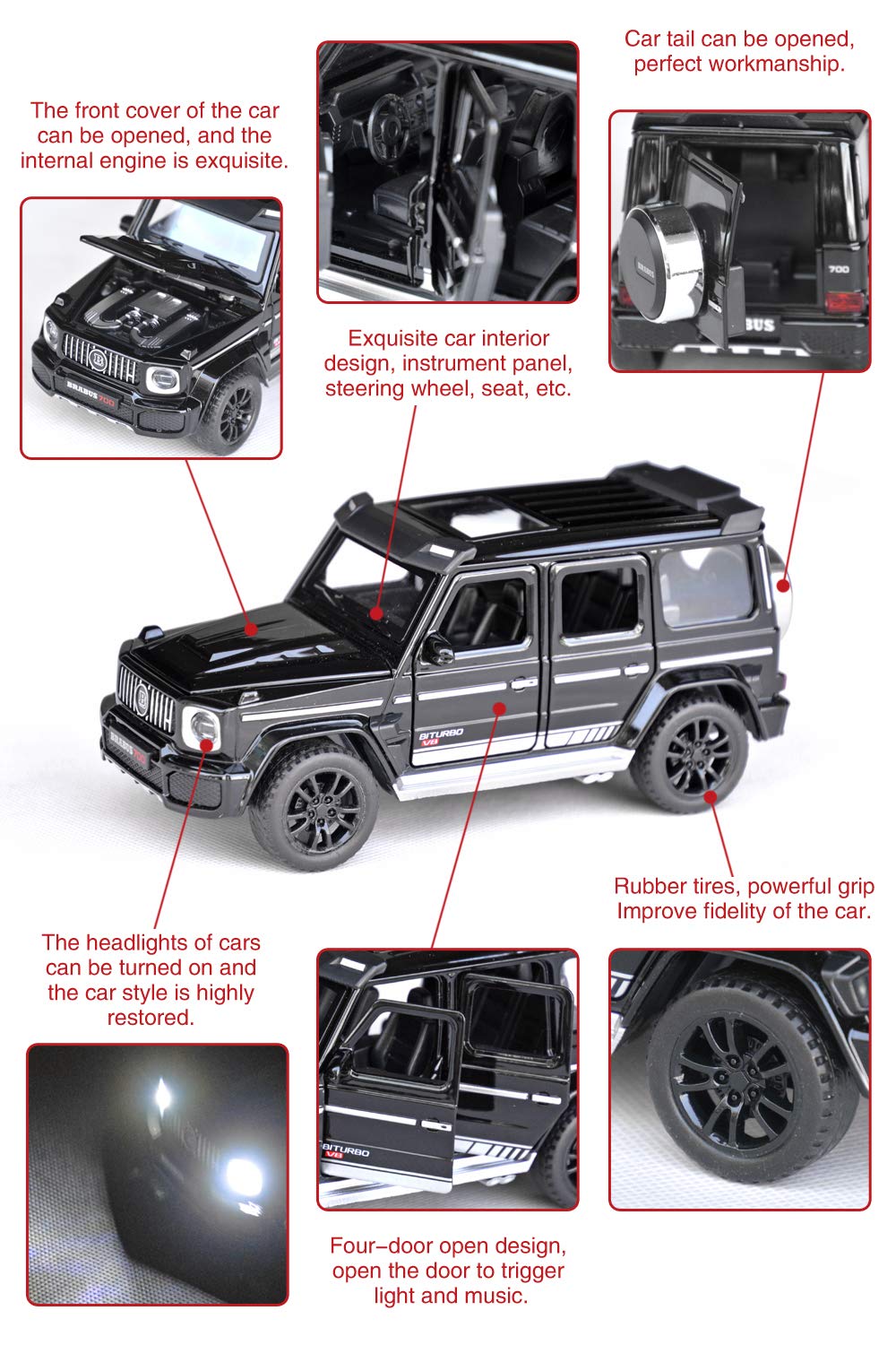 1:32 Diecast BRABUS 700 Model