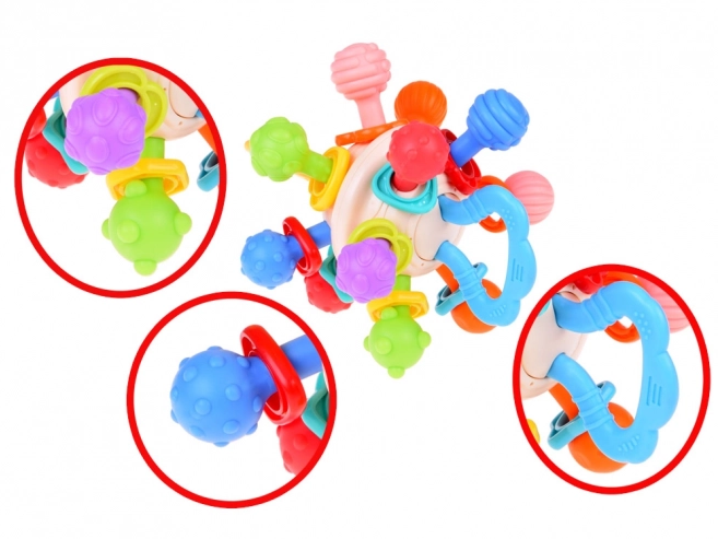 Huanger Premium Baby Rattle & Teether Grip Ball