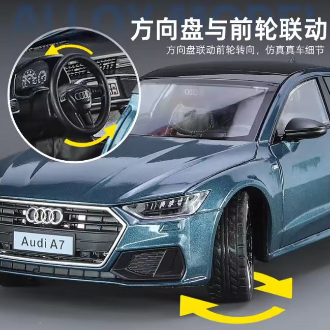 1:24 Diecast Audi A7 Model Car