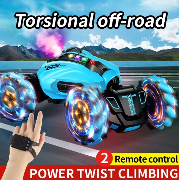 Remote & Gesture Controlled Spray Stunt Torsion Vehicle