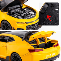 1:32 Diecast Camaro Model With Acrylic Display Box - Yellow