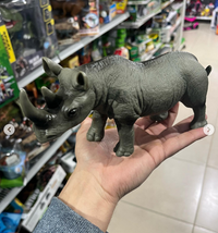 1Pc Premium Rhino Animal Figure Toy