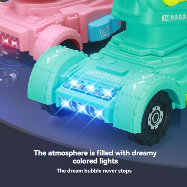 RC Tank Colorful Bubble Machine