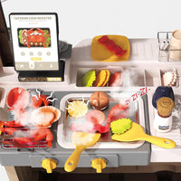 83Pcs Kids Pretend Teppanyaki Grill Kitchen Set