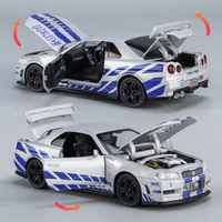 1:32 Diecast Nissan Skyline GTR R34 Model