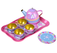 14Pcs Unicorn Metal Tea Set For Kids