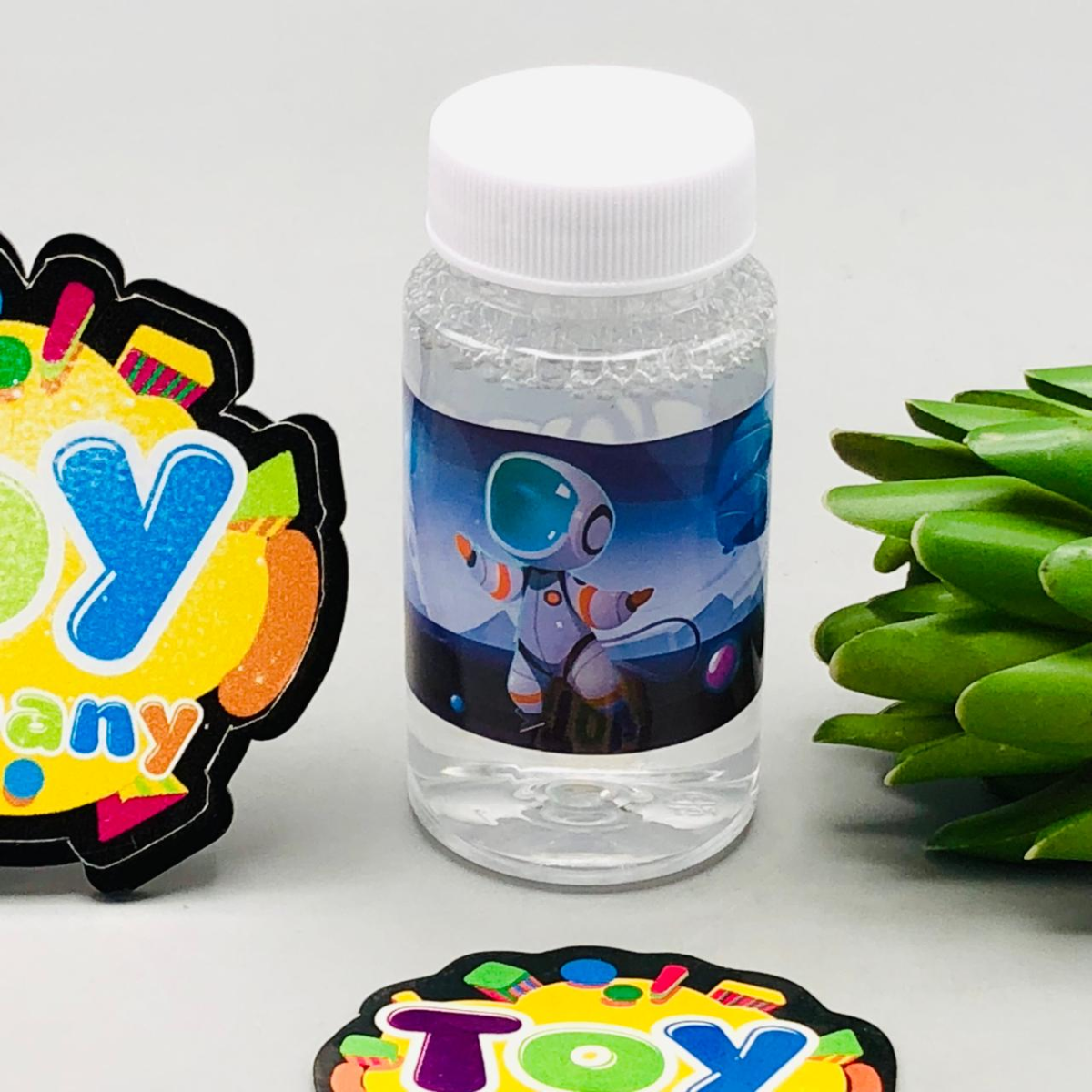 8 Holes Battery Space Colorful Bubble Gun