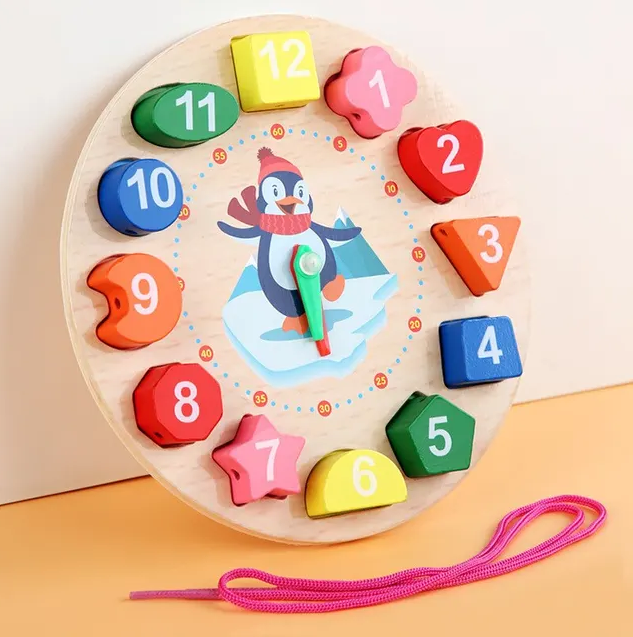 Wooden Montessori Analog Clock