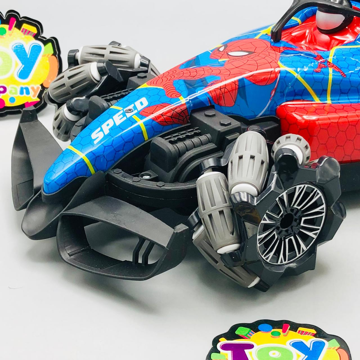 Remote & Watch Controlled Spiderman Themed Stunt Spray Car