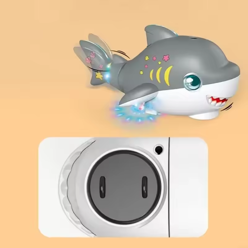 Electric Musical Ball Blowing Shark With Lights