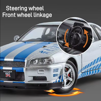 1:24 Diecast Nissan Skyline GTR-R34 Model Car