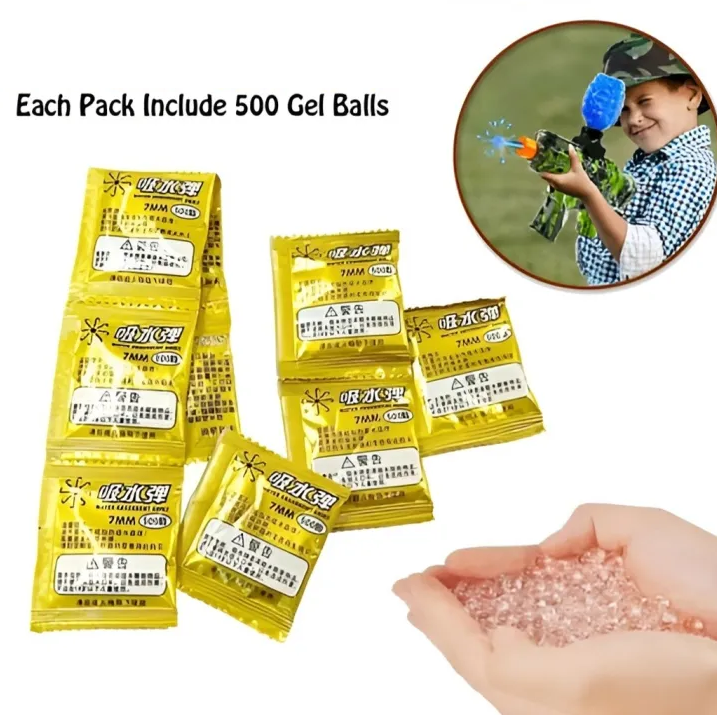 500Pcs Crystal Water Bullets Pack - 1Pc