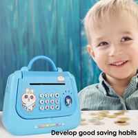 Girls Handbag Design Piggy Bank - Blue