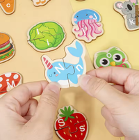 Wooden Montessori Alphabet Learning Puzzle Game