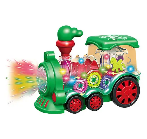 Electric Transparent Gear Train With Light & Sound