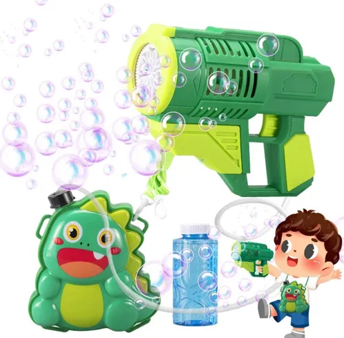 Electric Cute Dinosaur Backpack Colorful Bubble Gun