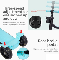 2in1 Kids Scooter & Convertible Tricycle - Blue