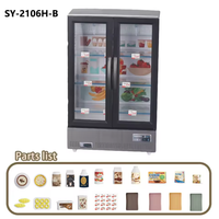 21Pcs Multi-functional Pretend Fridge With Light & Sound