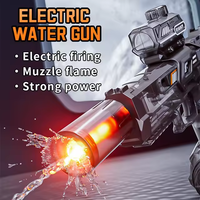 Electric Strom Water Shooting Gun With Colorful Light Silencer