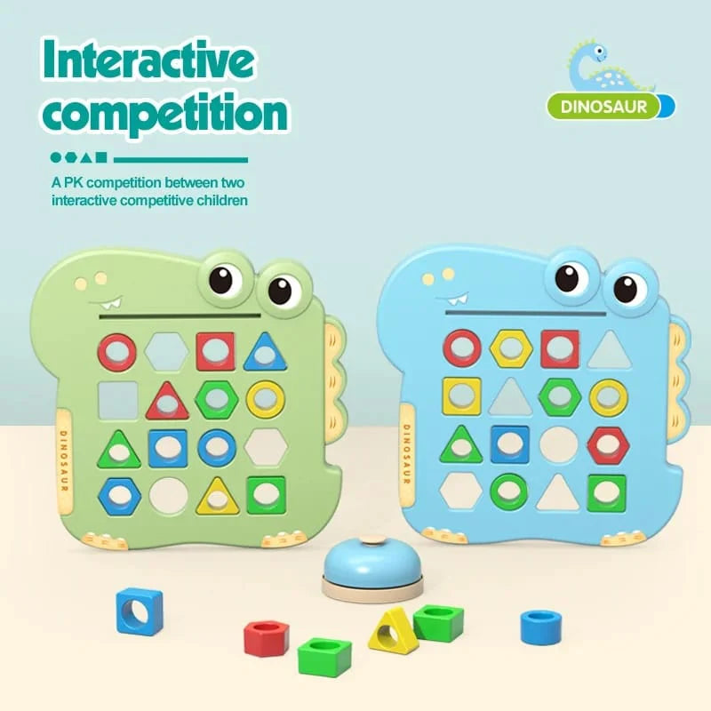 Dinosaur Pairing Shape Puzzle Game