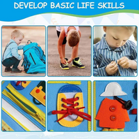 Montessori Multi-functional Activity Busy Book - Blue