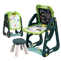 Thumbnail for Multi-functional Artistic Drawing Board With Stool - Green