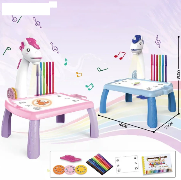 Mini Kids Projector Painting & Graffiti Table
