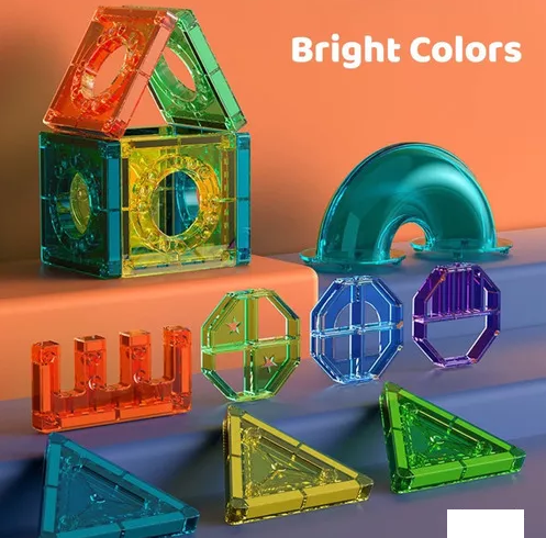 56Pcs Creative Magnetic Building Tiles Block