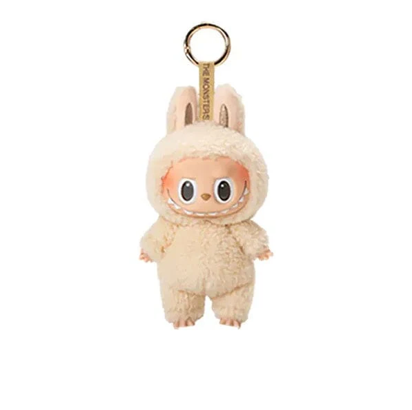 Mini Macaron Labubu Figure Keychain Plush Doll - 1Pc