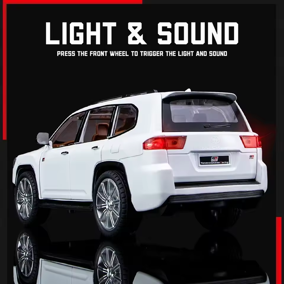 1:24 Diecast Toyota Land Cruiser LC300 GR Model With Acrylic Box