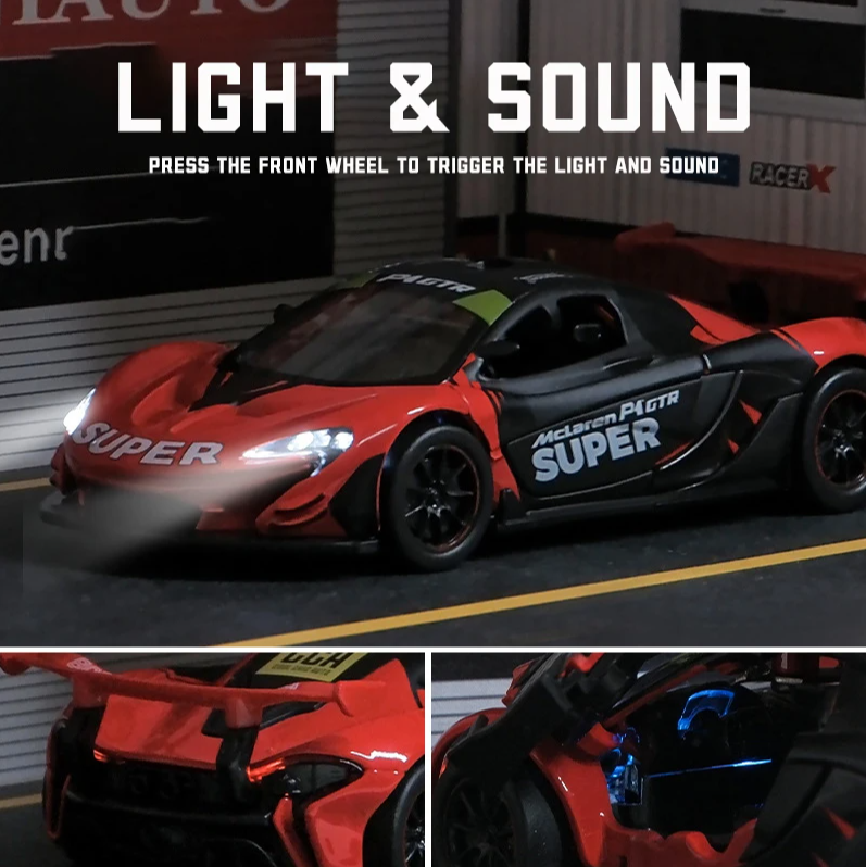 1:31 Diecast McLaren P1 GTR Official Licensed Model