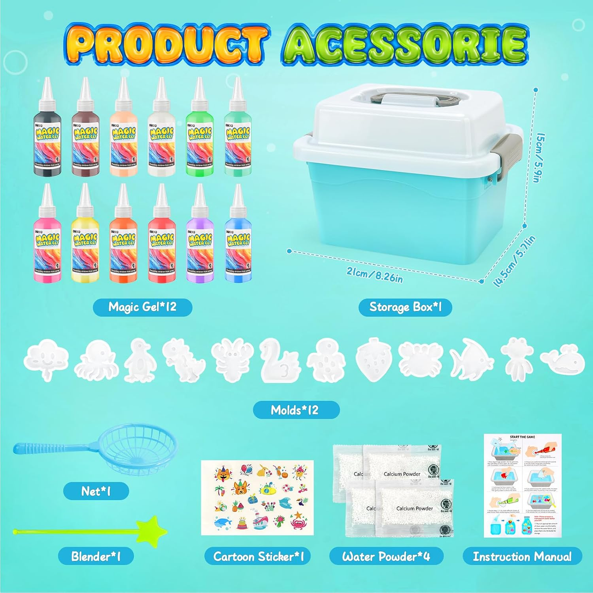 30Pcs DIY Colorful Magic Water Elf Kit