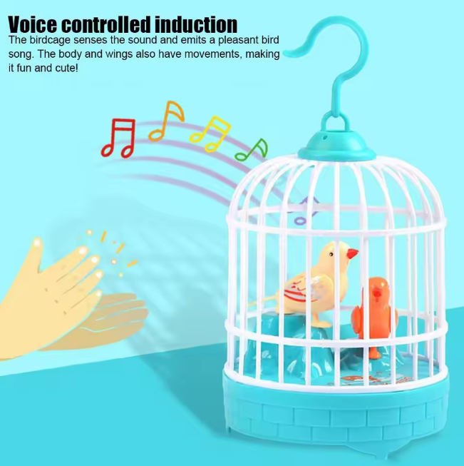 Hand Sensored Repeating Function Bird Cage Toy