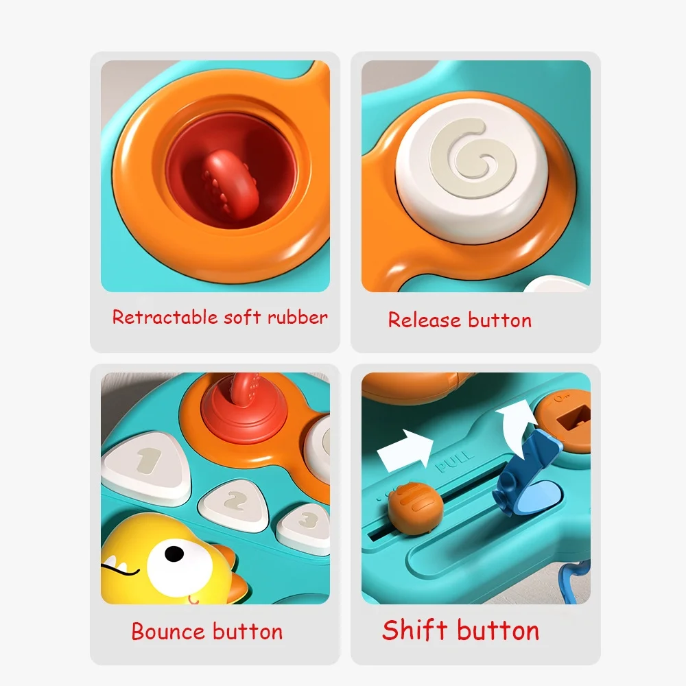 Dinosaur Themed Montessori Busy Steering Wheel