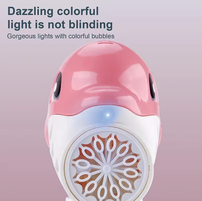 Cute Dolphin Colorful bubble Gun