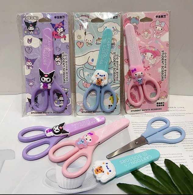Cartoon Safety Student  Scissors