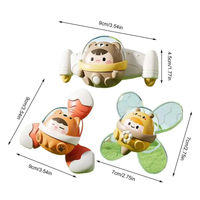 3Pcs Space Themed Baby Spinning Rattles