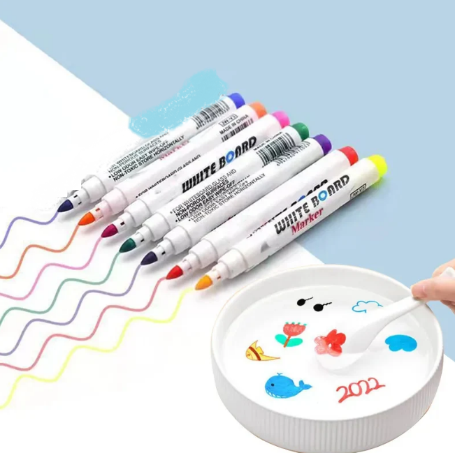 8Pcs White Board Fun Floating Markers Set