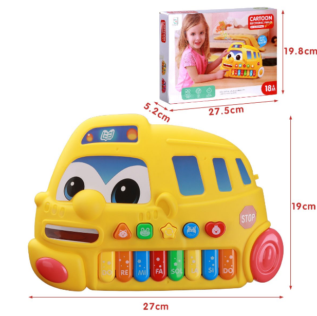 Cartoon Electronic Musical Piano Toy For Kids