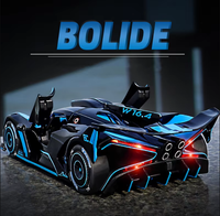 1:24 Diecast Bugatti Bolide Model Car With Smoke