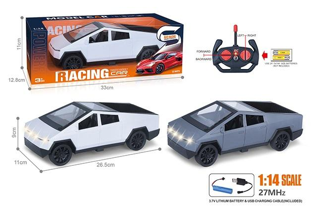 1:14 RC Tesla Cyber Pickup Truck With Headlights